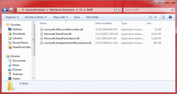 SharePoint 2007 DLL Directory