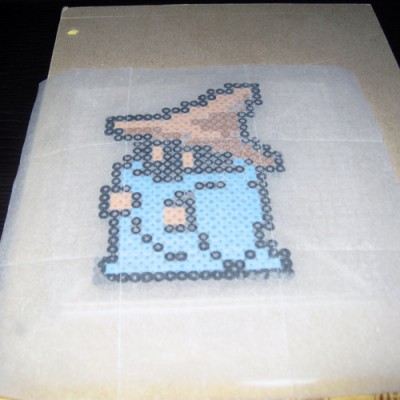 BLACK MAGE FINAL FANTASY BEAD SPRITE PERLER ART RETRO NINTENDO NES