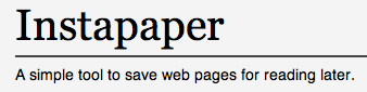 Instapaper