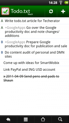 Todo.txt on your phone