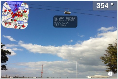 Plane Finder on iPhone