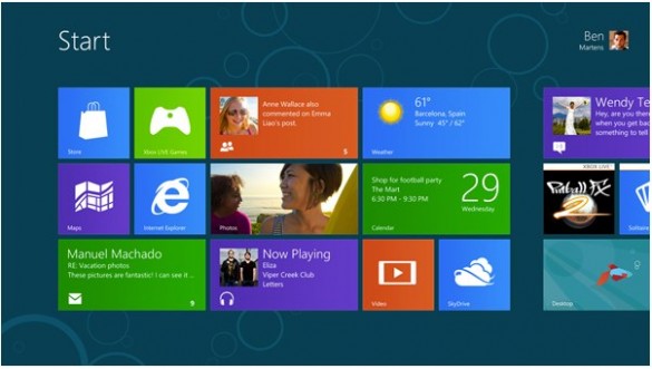 The Windows 8 Start Screen