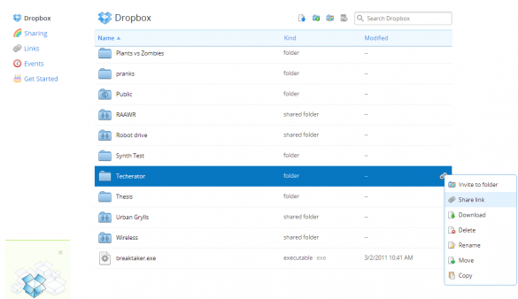 dropbox share link