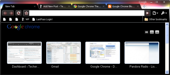 Glow Theme for Google Chrome Beta