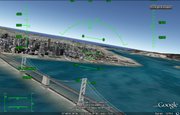 Hidden Google Earth flight simulator? - Make