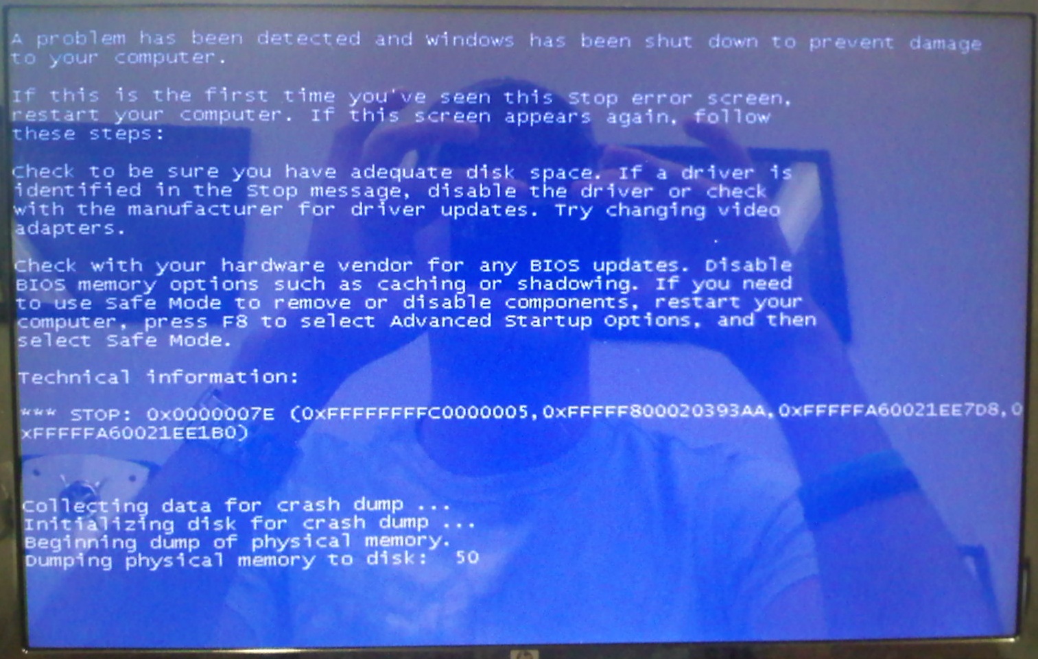 keep getting blue screen windows 7