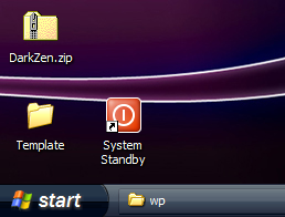 System Standby Shortcut